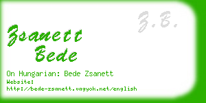 zsanett bede business card